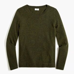 J. Crew Women's Olive Crew Neck Sweater